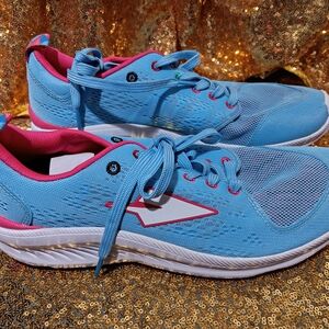 Edna Women's Light Blue and Pink Running Shoes